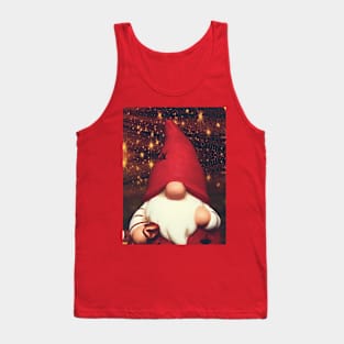 Christmas gnome festive art Tank Top